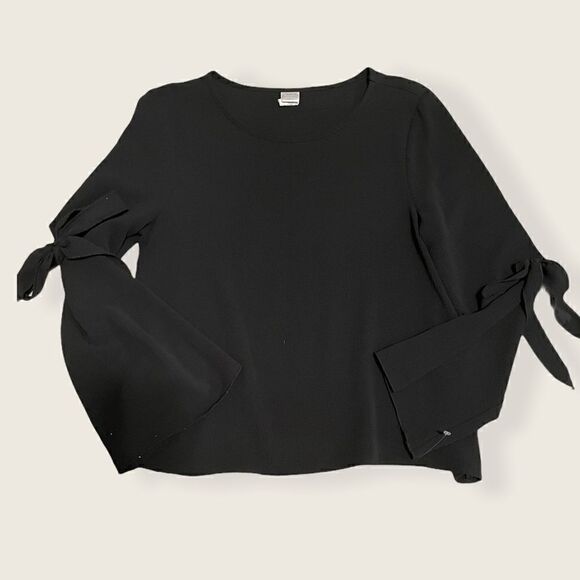 Medium Twik Bell Sleeve Blouse with Ties - Picture 1 of 5